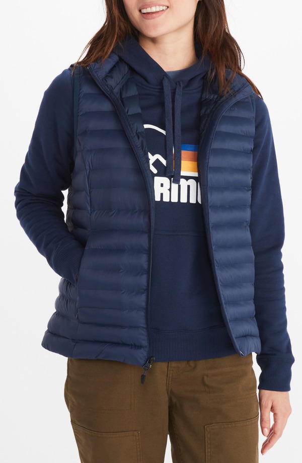 マーモット レディース アウター ジャケット・ブルゾン ベスト Marmot Echo Featherless Vest Arctic Navy ネイビー
