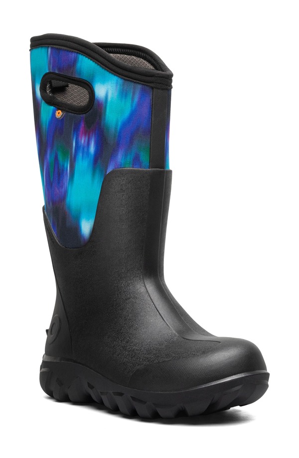 ボグス レディース シューズ ブーツ・レインブーツ トール Bogs Classic Seamless Tall Rain Boot Black/ Blue Multi 黒いこと