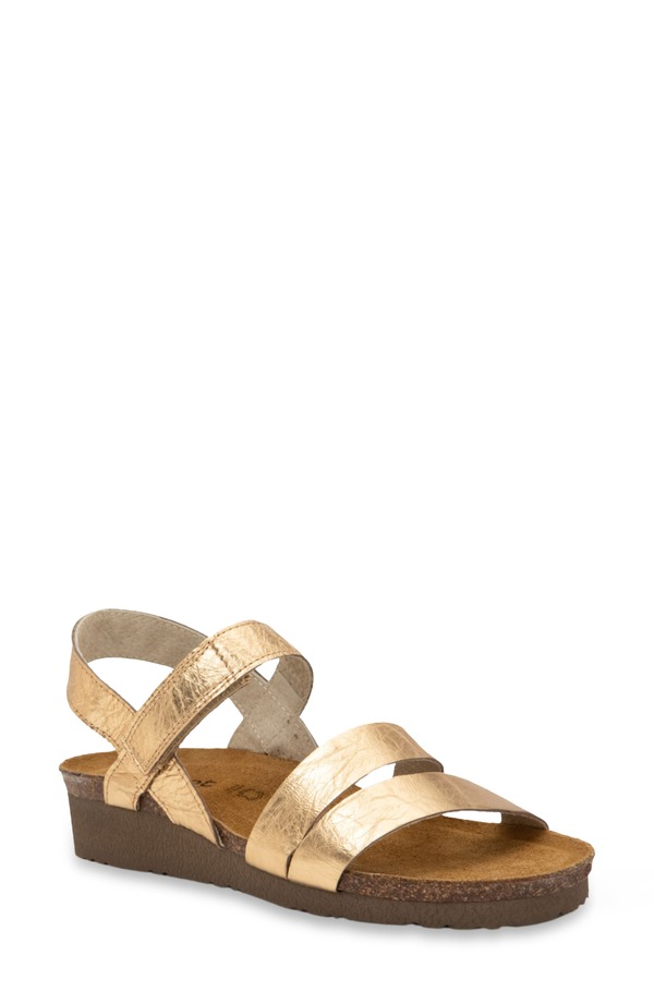 ナオト レディース シューズ 踵 サンダル Naot \u0027Kayla\u0027 Sandal Dark Brass Leather