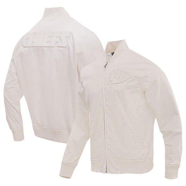 プロスタンダード メンズ アウター ジャケット・ブルゾン Men's Pro Standard Cream Kansas City Chiefs Neutral Full-Zip Jacket Cream クリーム｜ReVida 店