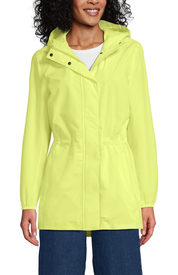 ランズ挙げ句の果て レディース アウター 上衣・上衣 厚地の外套 Lands\u0027 End Squall Packable Waterproof Raincoat Soft Limoncello Yellow 黄色