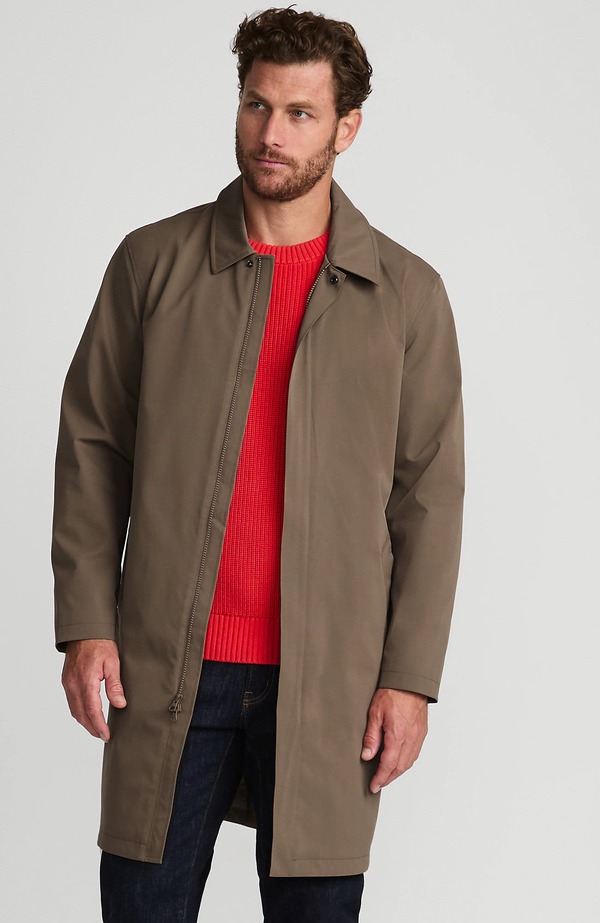 ランズエンド メンズ アウター ジャケット・ブルゾン コート Lands' End Waterproof Mac Raincoat Vintage Taupe トープ