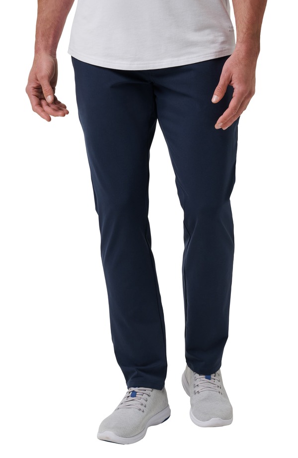 トラビスマヒュー メンズ ボトムス 心地好いズボン下 編み物 TravisMathew Legacy Stretchknit Flat Front Chinos Total Eclipse
