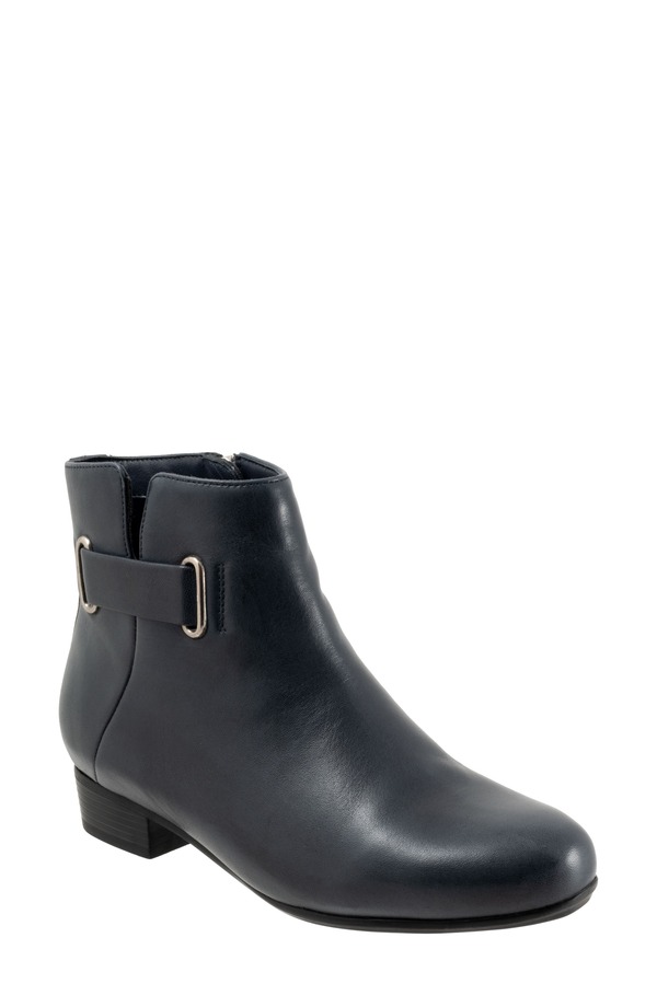 トロッターズ レディース シューズ ブーツ・レインブーツ Trotters Maxwell Bootie Navy 米国海軍