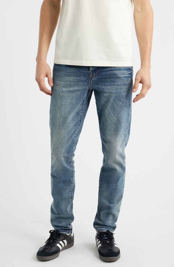 ビリオネアボーイズクラブ メンズ ボトムス ジーンズズボン下 か細い相応う デニム Billionaire Boys Club Trek Slim Fit Distressed Jeans Racer ズボン・パンツ-メンズファッション