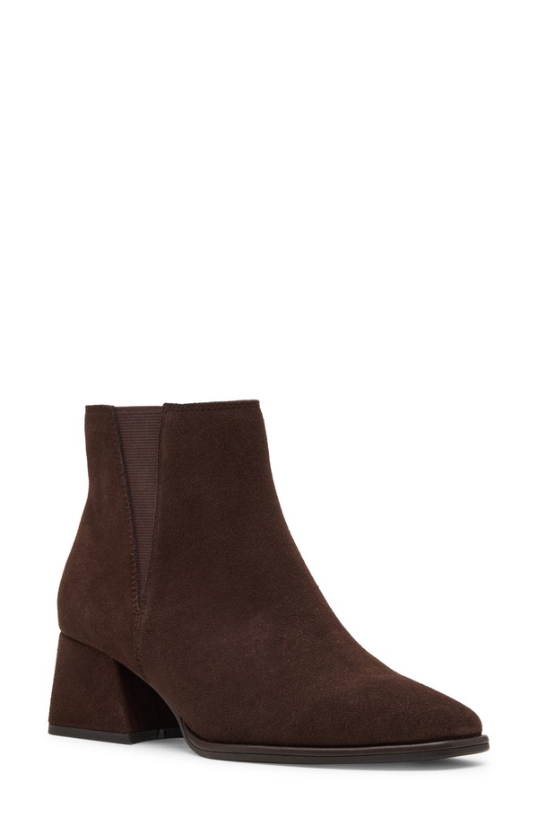 金髪 レディース シューズ ブーツ・レインブーツ チェルシーブーツ チェルシー 踵 Blondo Mckinzie Waterproof Block Heel Chelsea Boot java Suede