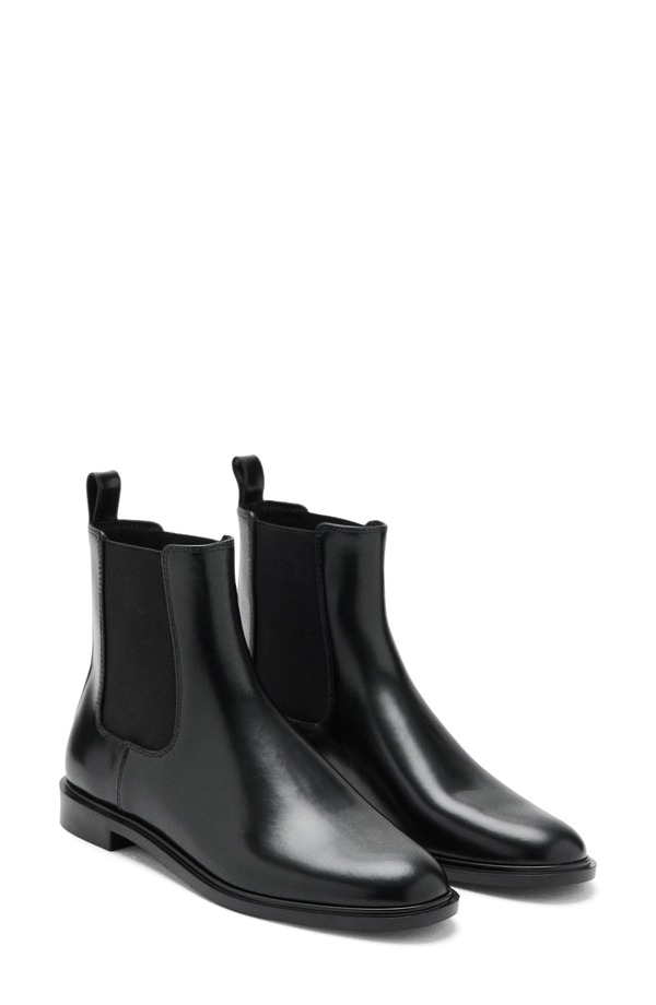 マンゴ レディース シューズ ブーツ・レインブーツ チェルシーブーツ チェルシー MANGO Chelsea Boot Black 黒いこと