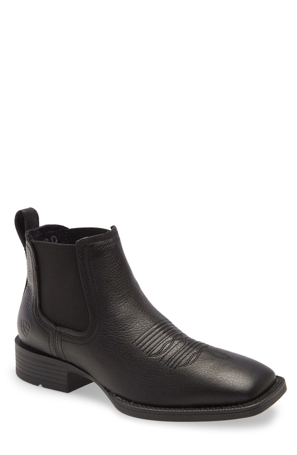 アリアト メンズ シューズ ブーツ・レインブーツ チェルシーブーツ チェルシー Ariat Booker Ultra Chelsea Boot Black ブラック｜ReVida 店