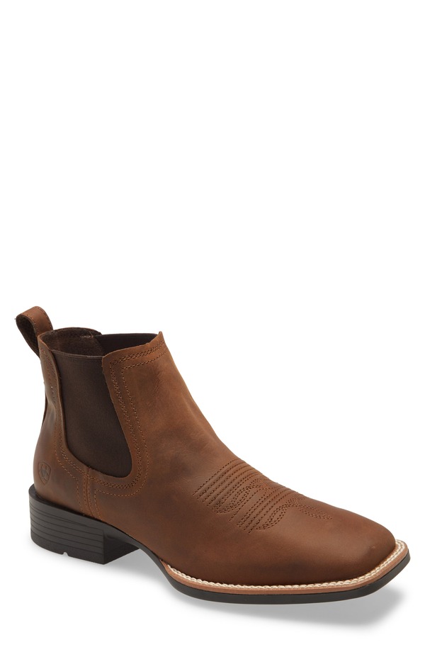 アリアト メンズ シューズ ブーツ・レインブーツ チェルシーブーツ チェルシー Ariat Booker Ultra Chelsea Boot Brown ブラウン｜ReVida 店