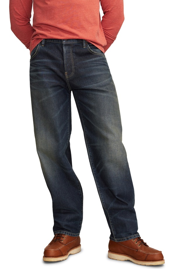 ラッキーブランド メンズ ボトムス ジーンズズボン下 引っ切り無い デニム Lucky Brand Gold rush Pioneer Straight Leg Jeans Mustang Alley ゴールド