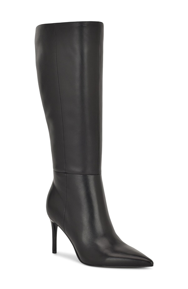ナインウェスト レディース シューズ ブーツ・レインブーツ Nine West Cook Pointed Toe Knee High Boot Black 黒いこと