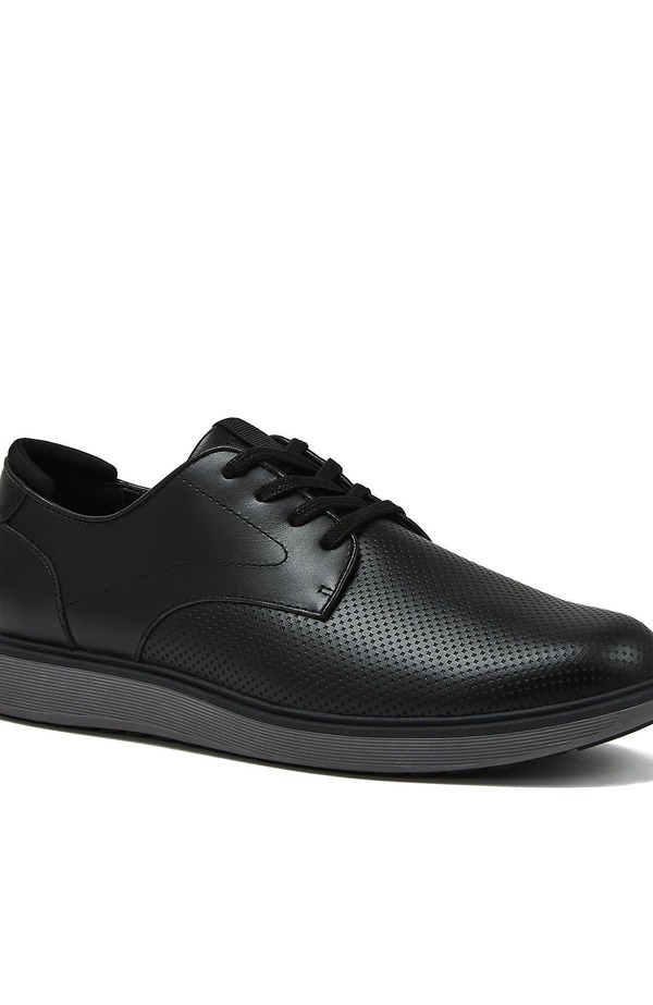 ランズエンド メンズ シューズ オックスフォード ダービー レース レザー Lands End Leather Lace Up Derby Oxfords Black ブラック
