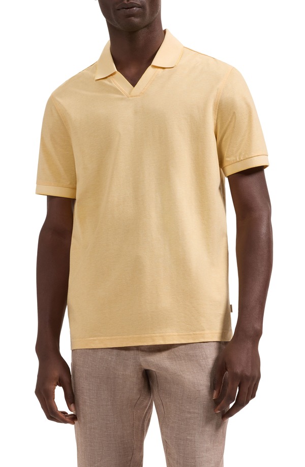 ブガッチ メンズ トップス ポロシャツ Bugatchi Tipped Johnny Collar Polo Jojoba｜ReVida 店