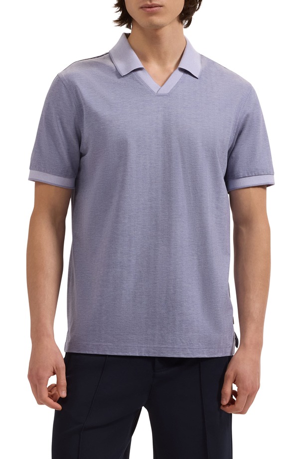 ブガッチ メンズ トップス ポロシャツ Bugatchi Tipped Johnny Collar Polorchid