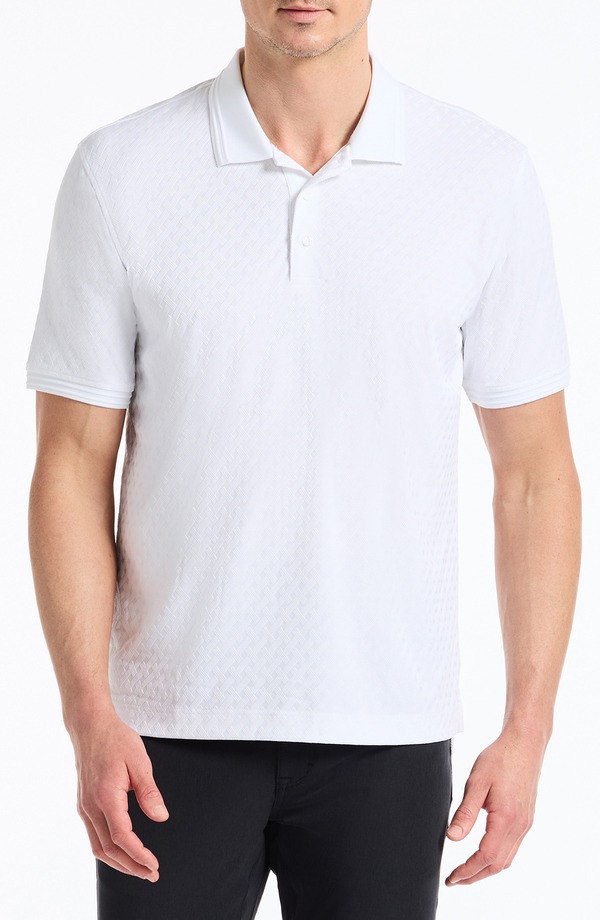ロバートグラハム メンズ トップス ポロシャツ Robert Graham Elias Basket Weave Polo White ホワイト