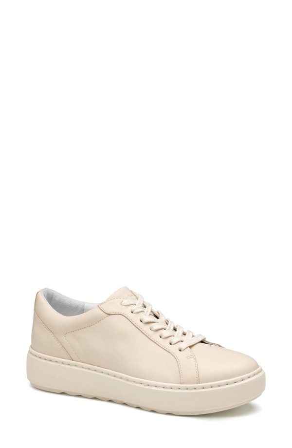 ジョンストンアンドマーフィー レディース シューズ スニーカー Johnston & Murphy Cammie Low Top Sneaker Bone Nappa Leather