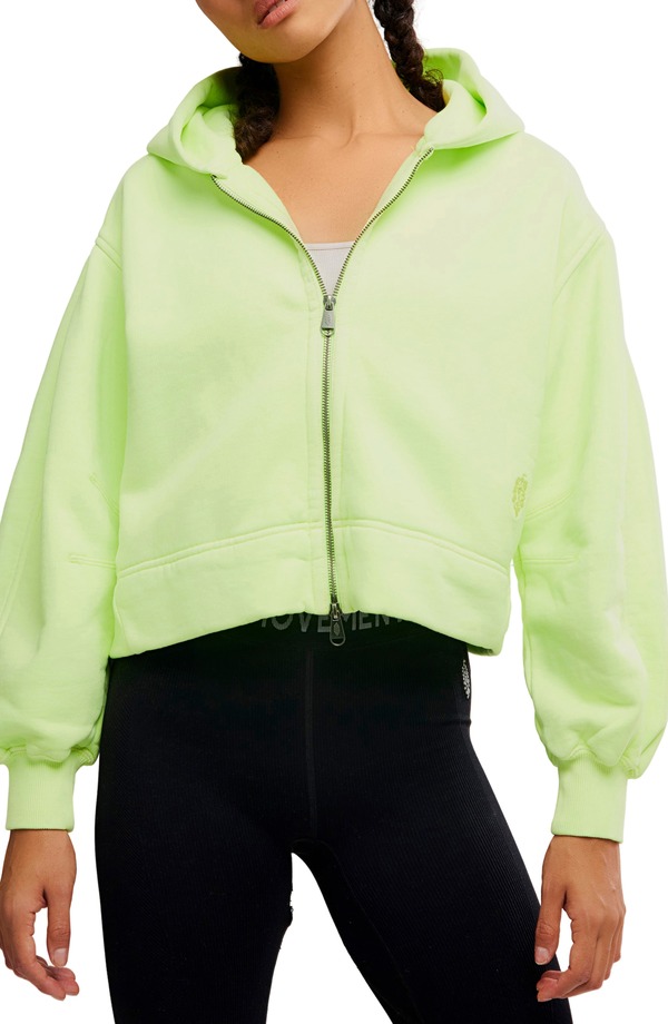 フリーピープル レディース アウター パーカー・スウェット コットン Free People FP Movement A Cut Above Cotton Zip Hoodie Sour Citrus 28,470円