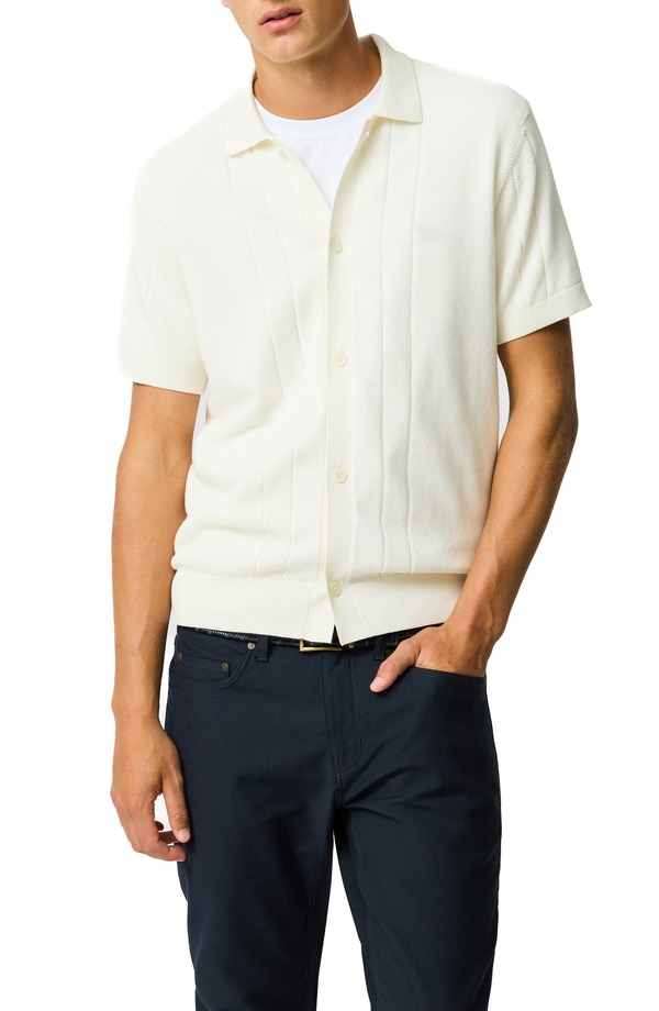 ロッドアンドグン メンズ トップス シャツ ニット Rodd & Gunn Cobb River Short Sleeve Knit Button-Up Shirt Coconut