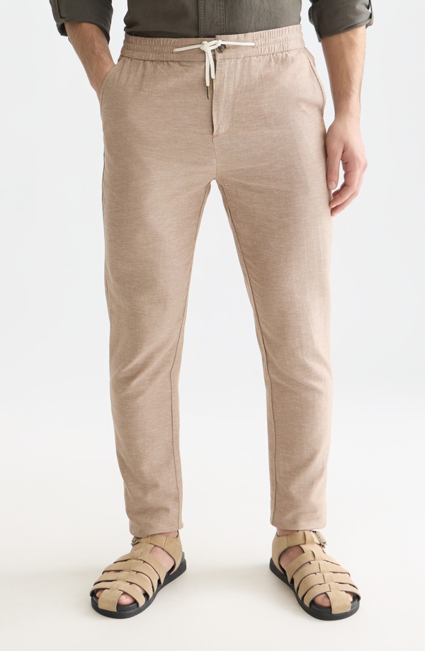 スコッチアンドソーダ メンズ ボトムス カジュアルパンツ コットン ジョガーパンツ リネン Scotch & Soda Warren Cotton & Linen Joggers Amphora