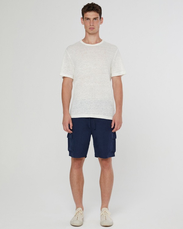 オニア メンズ ボトムス カジュアルパンツ リネン Oniair Linen Pull-On Cargo Deep Navy ネイビー