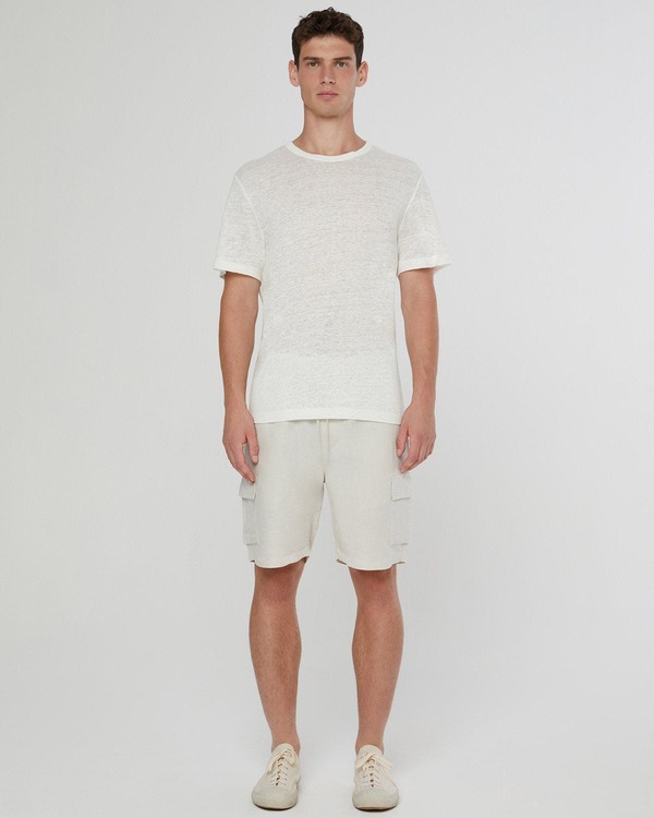 オニア メンズ ボトムス カジュアルパンツ リネン Oniair Linen Pull-On Cargo Stone ストーン