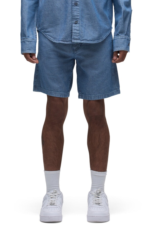 ハドソンジーンズ メンズ ボトムス ハーフパンツ・ショーツ リブ ショートパンツ コットン Hudson Jeans Venice Ribbed Cotton Herringbone Chino Shorts Herringbone|ReVida 店