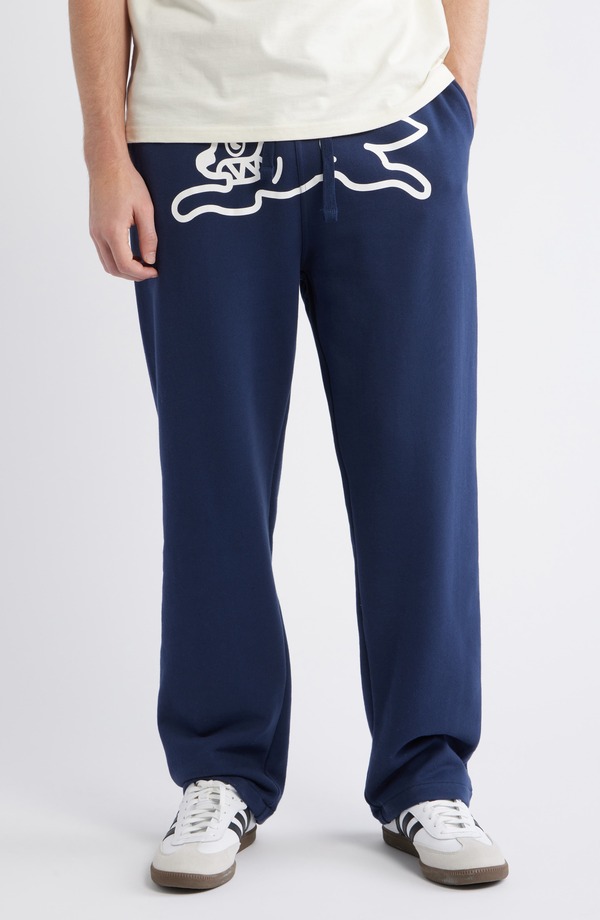 アイスクリーム メンズ ボトムス カジュアルパンツ スウェットパンツ ICECREAM Running Dog Drawstring Sweatpants Black Iris ブラック