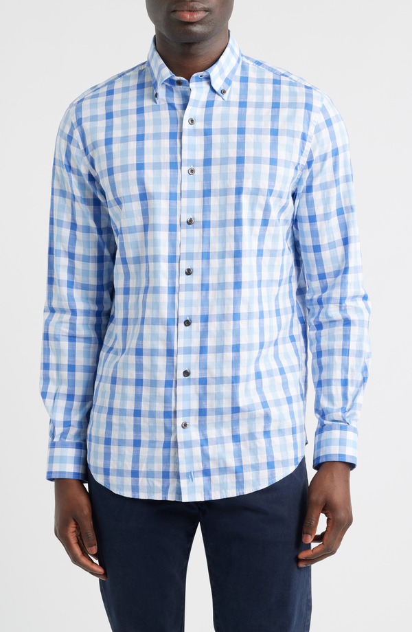 ジョニー オー メンズ トップス シャツ ダウン johnnie-O Candler Plaid Button-Down Shirt Maliblu チェック|ReVida 店