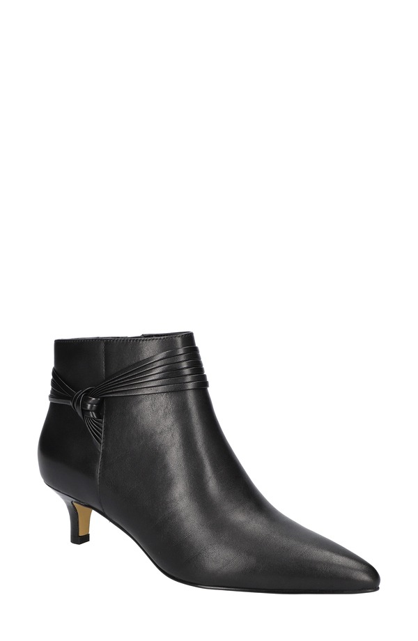 ベラヴィータ レディース シューズ ブーツ・レインブーツ Bella Vita Jani Pointed Toe Bootie Black Leather 黒いこと