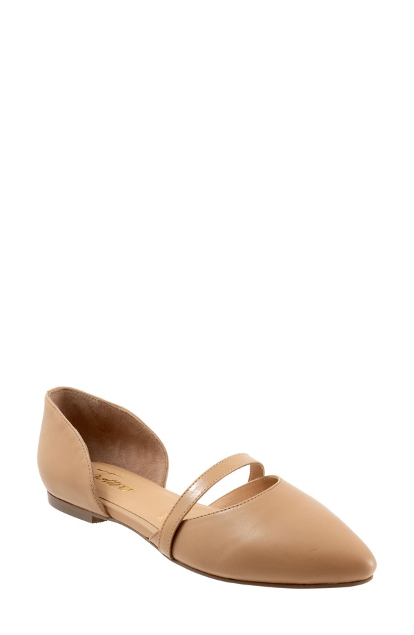 トロッターズ レディース シューズ パンプス Trotters Emory d'Orsay Pointed Toe Flat Beige ベージュ