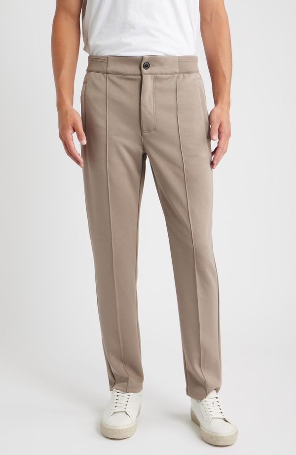 ブガッチ メンズ ボトムス カジュアルパンツ ニット Bugatchi Softouch Pintucknit Pants Walnut