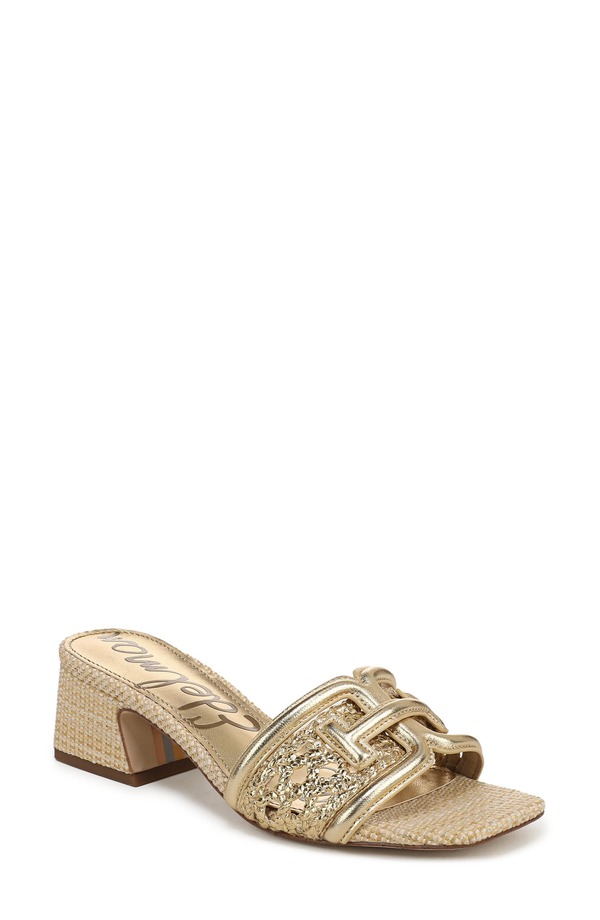 サムエデルマン レディース シューズ ヒール サンダル Sam Edelman Waylon Woven Sandal Amber Gold アンバー