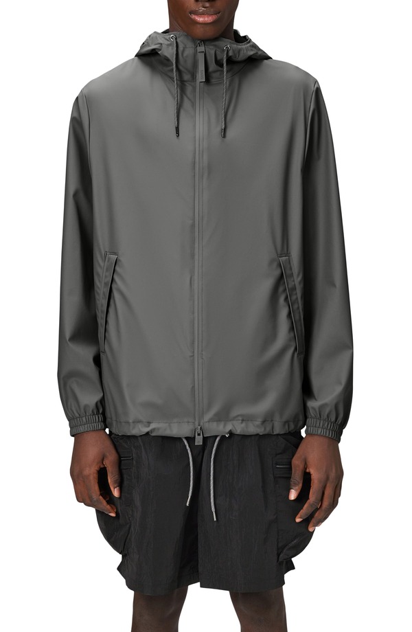 レインズ メンズ アウター 上衣・上衣 Rainstorm Breaker Waterproof Rain Jacket Grey 薄墨色 コート・ジャケット-メンズファッション