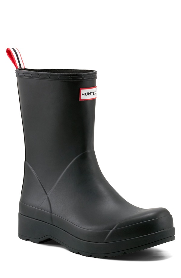 ハンター メンズ シューズ ブーツ・レインブーツ Hunter Play Waterproof Mid Boot Black ブラック｜ReVida 店