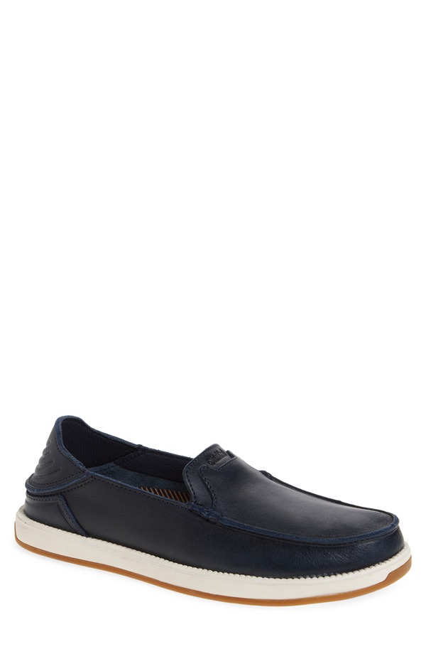 オルカイ メンズ シューズ スリッポン・ローファー OluKai Kkaha Nia Convertible Loafer Mood Indigo / Mood Indigo インディゴ｜ReVida 店