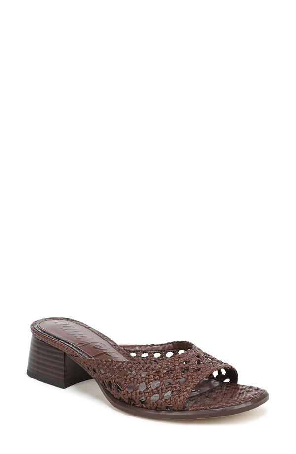 サムエデルマン レディース シューズ ヒール サンダル Sam Edelman Fynn Block Heel Sandal Terazzo Brown ブラウン｜ReVida 店