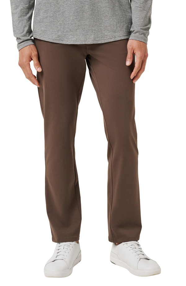 トラビスマヒュー メンズ ボトムス カジュアルパンツ ニット TravisMathew Legacy Stretchknit Flat Front Chinos Chocolate Brown ブラウン