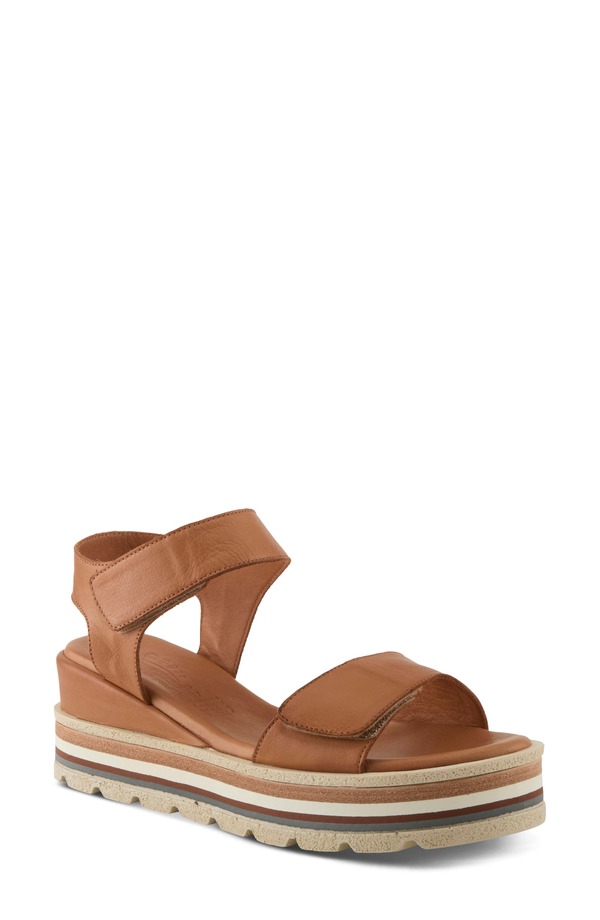 スプリングステップ レディース シューズ サンダル プラットフォーム Spring Step Hileman Platform Sandal Camel キャメル