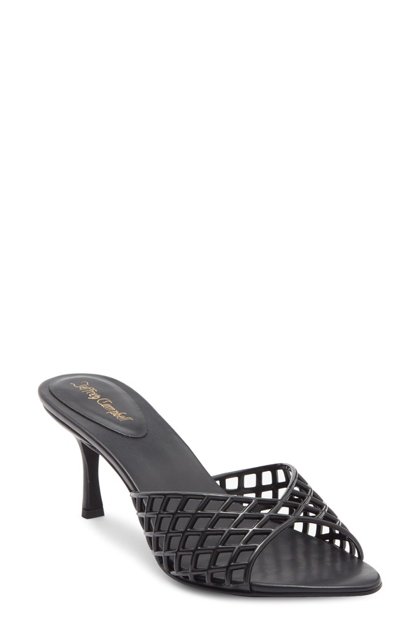 ジェフリー キャンベル レディース シューズ 踵 サンダル Jeffrey Campbell Seablue Jelly Slide Sandal Black 黒いこと