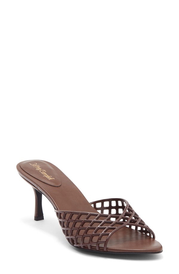 ジェフリー キャンベル レディース シューズ 踵 サンダル Jeffrey Campbell Seablue Jelly Slide Sandal Brown 赤銅色