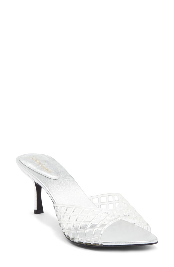 ジェフリー キャンベル レディース シューズ 踵 サンダル Jeffrey Campbell Seablue Jelly Slide Sandal Clr Slvr
