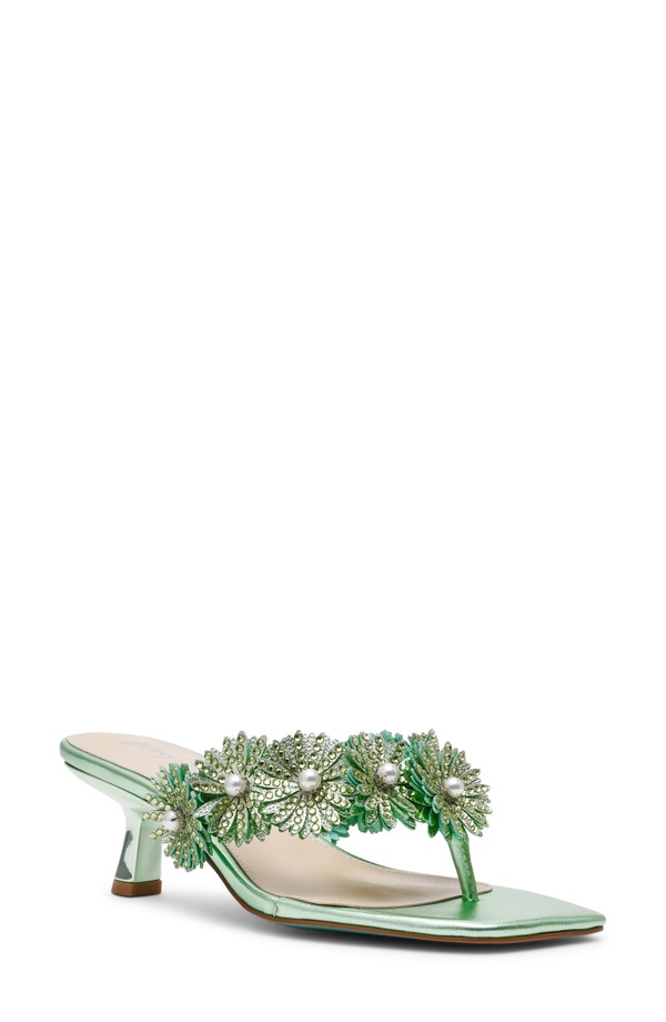 ベッツィジョンソン レディース シューズ ヒール サンダル Betsey Johnson Lesli Kitten Heel Sandal Mint ミント 28,470円