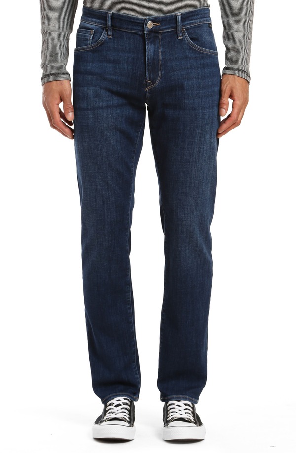 マーヴィ ジーンズ メンズ ボトムス デニムパンツ ストレート Mavi Jeans Zach Straight Leg Jeans Dark Feather Blue ブルー
