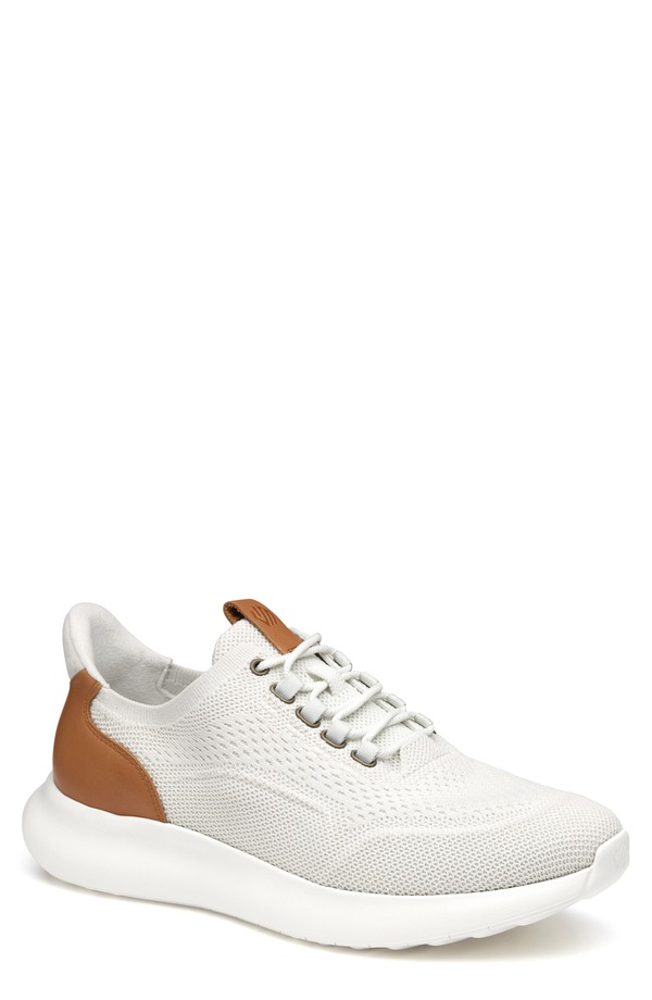 ジョンストンアンドマーフィー メンズ シューズ スニーカー ニット Johnston & Murphy Amherst 2.0 Knit Plain Toe Sneaker - Wide Width Available White Knit ホワイト