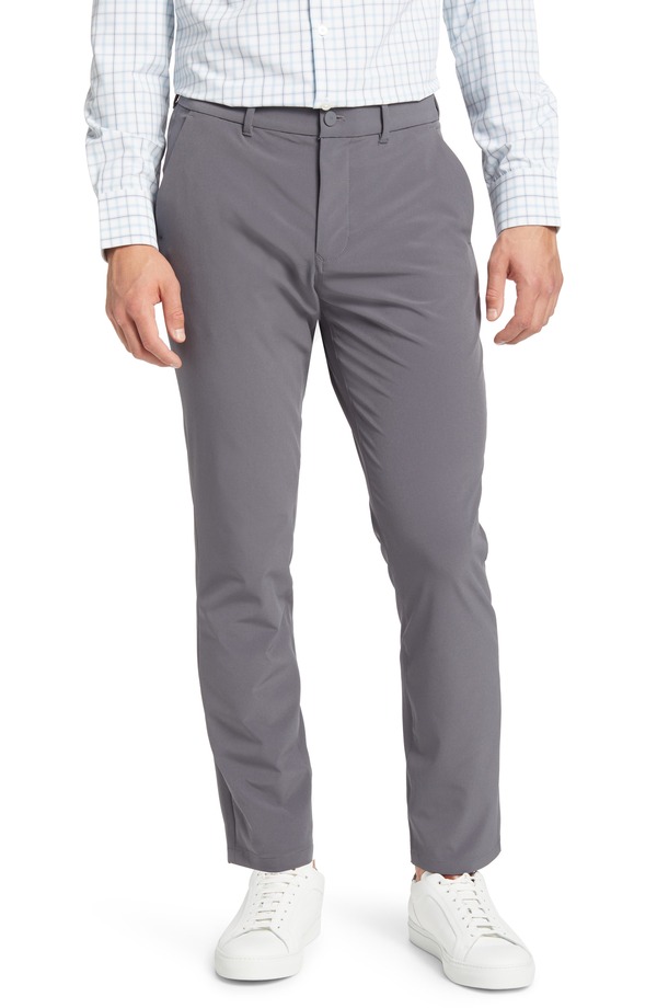 ミズンメイン メンズ ボトムス カジュアルパンツ Mizzen+Main Helmsman Flat Front Chinos Charcoal Solid チャコール
