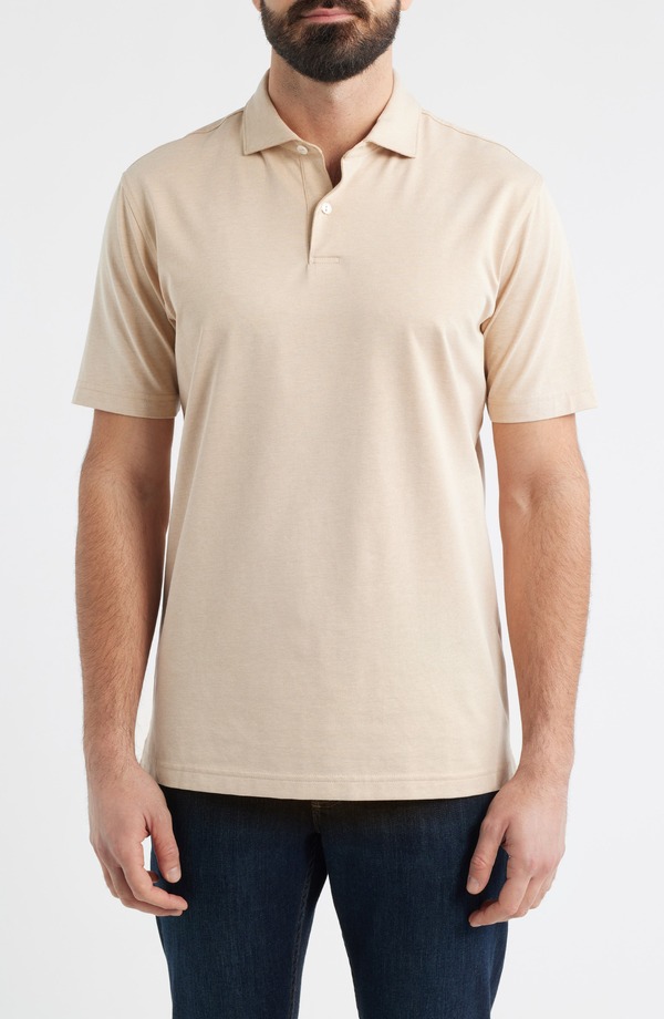 ピーター・ミラー メンズ トップス ポロシャツ コットン Peter Millar Crown Crafted Albatross Pima Cotton Blend Polo Summer Dunes