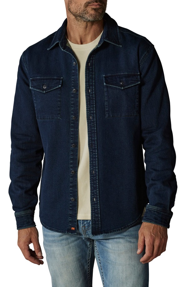 ノーマルブランド メンズ アウター ジャケット・ブルゾン シャツ コットン The Normal Brand Big Jake Cotton Blend Button-Up Shirt Jacket Dark Indigo インディゴ