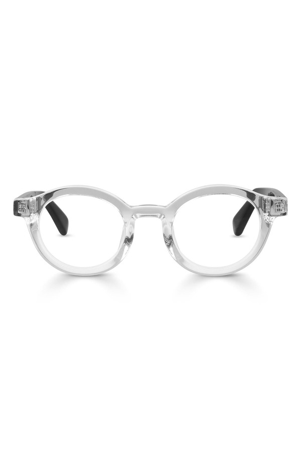 アイブブス レディース アクセサリー サングラス・アイウェア eyebobs TV Party 41mm Round Blue Light Blockinglasses Crystal Clear Front / Black ブラック