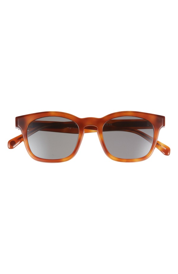 アイブブス レディース アクセサリー サングラス・アイウェア eyebobs Humble Narrator 49mm Square Sunglasses Caramel Tortoise