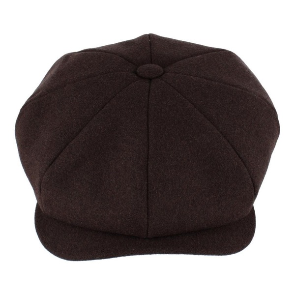 ウィゲンズ メンズ アクセサリー 帽子 キャップ Wigens Men's Classic Retro Newsboy Cap with Curved Peak Brown ブラウン｜ReVida 店 28,470円